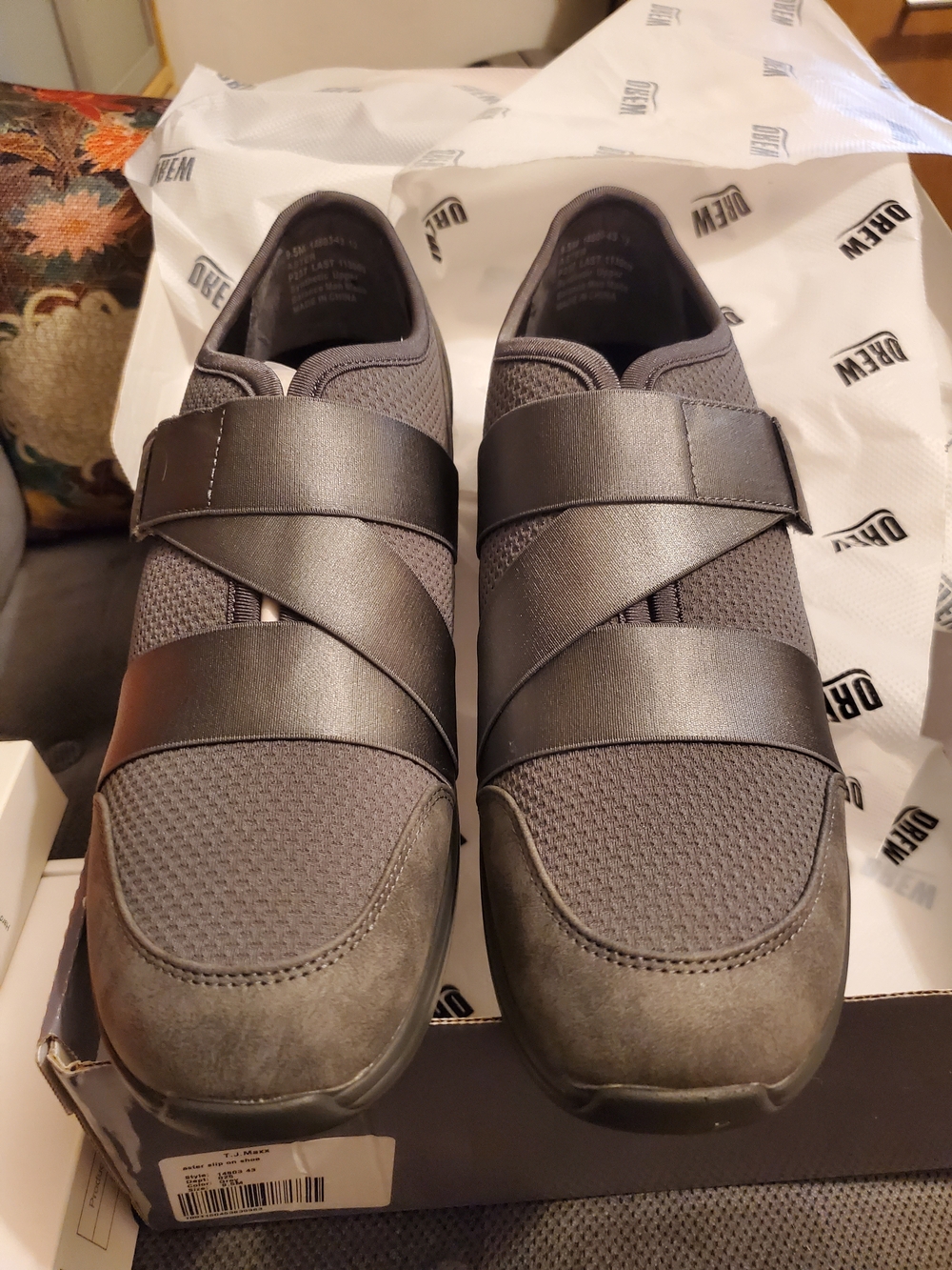 DREW Women's Gray Slip On Aster Flats
